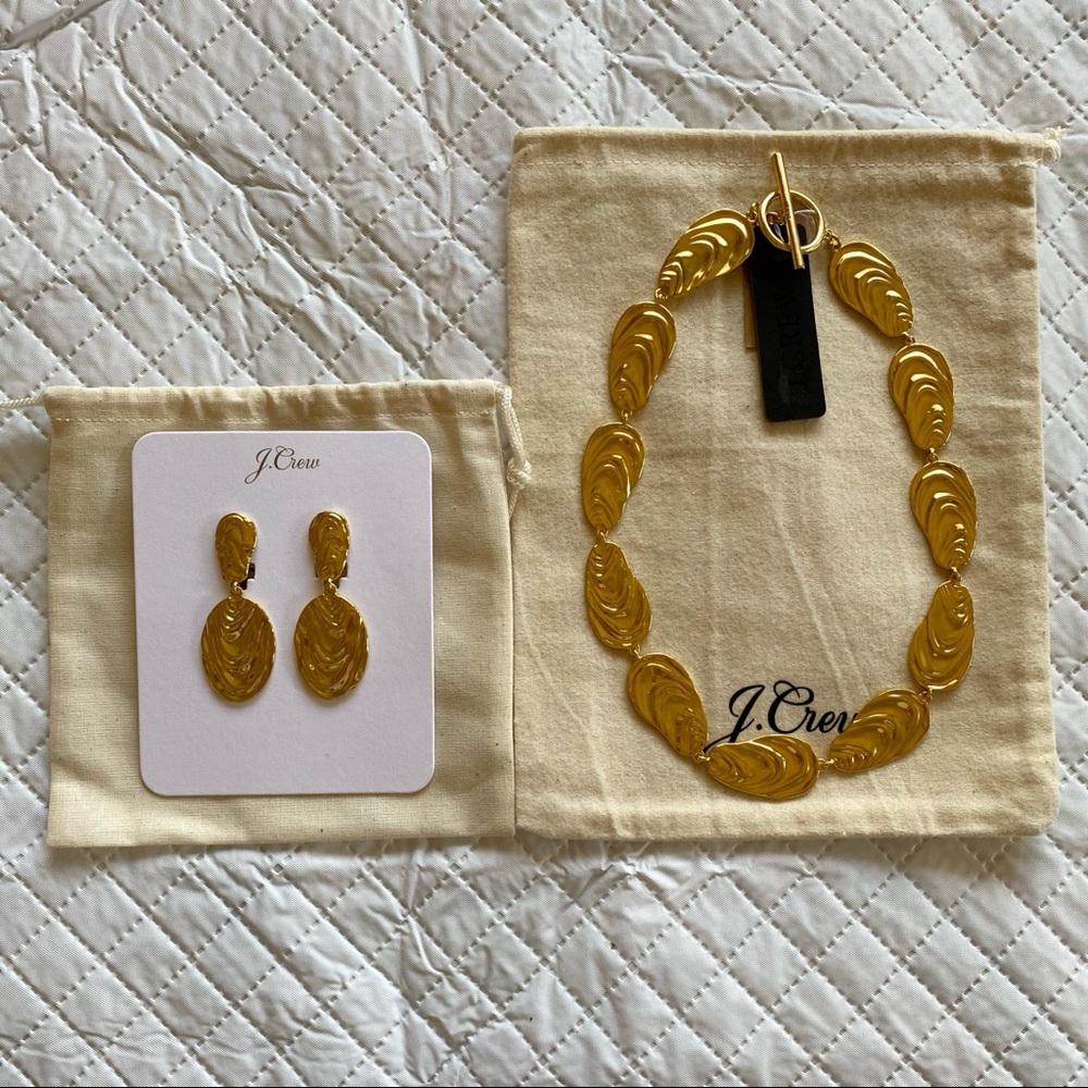J crew matching jewelry set